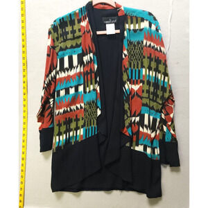 Open-Front Multicolor Cardigan by Carole Little Petites Size 4P